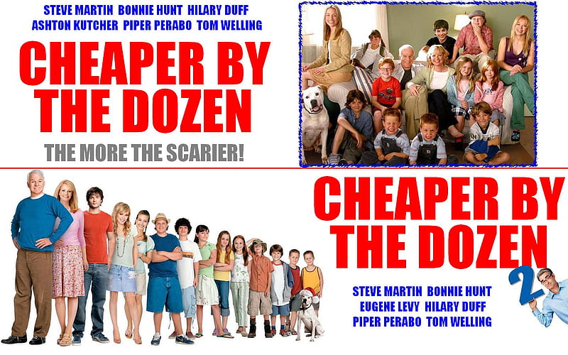 Cheaper By The Dozen 1 and 2, family, remake, comedy, steve martin, HD wallpaper