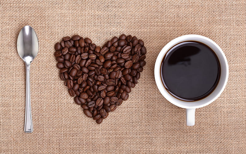 I Love Coffee, coffee, love, artist, cup, HD wallpaper