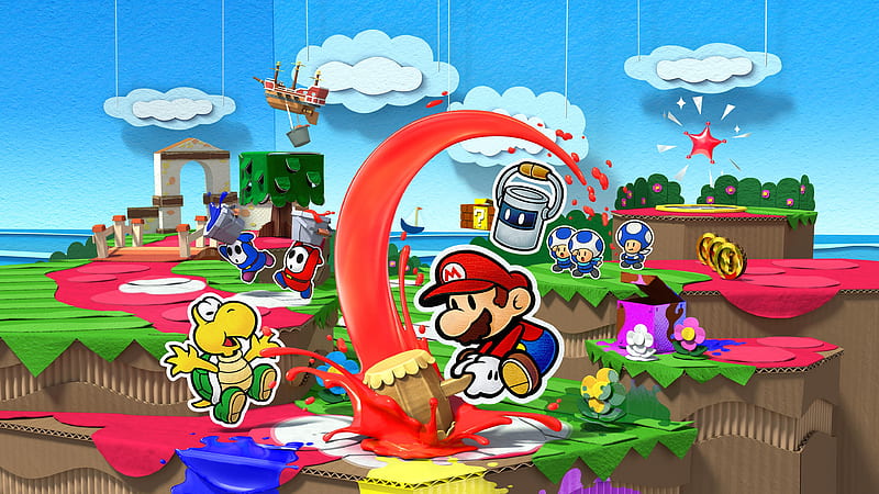 Video Game, Paper Mario: Color Splash, HD wallpaper