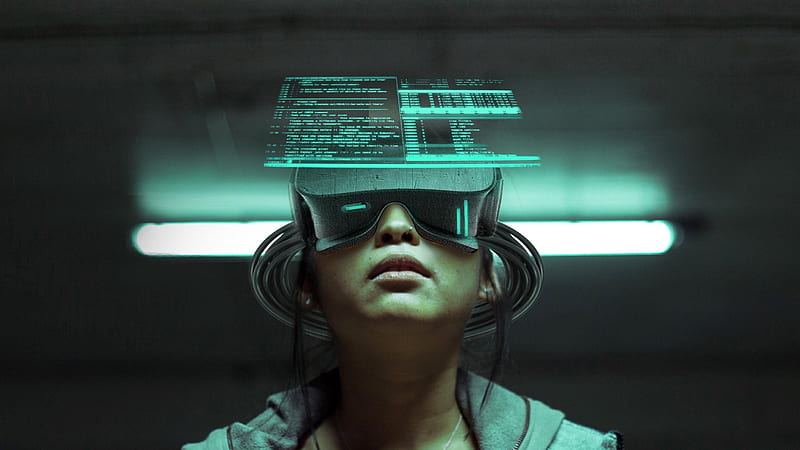 Cyberpunk Vr Girl Scifi, cyberpunk, scifi, artist, artwork, digital-art, virtual-reality, HD wallpaper