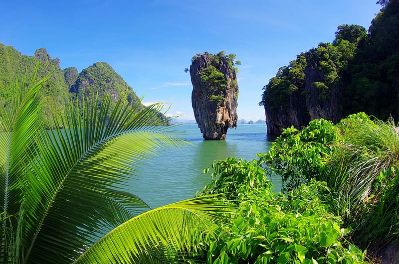 Holiday, , Tropics, Island, Lagoon, Thailand, Phuket, Phang Nga Bay, Khao Phing Kan, Tapu Island, HD wallpaper