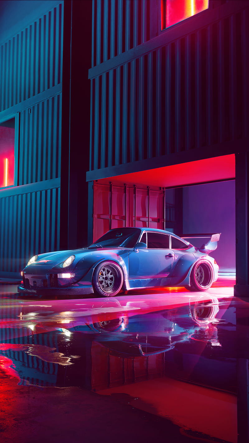 Porsche Retro Anime Design