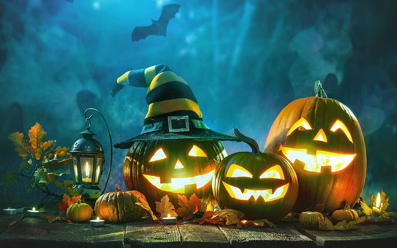 Halloween Pumpkin Holiday Lantern Jack O Lantern Hd Wallpaper