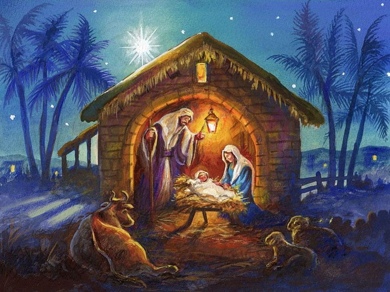Nativity, christ, saint joseph, jesus, christmas, holiday, virgin, mary, god, HD wallpaper