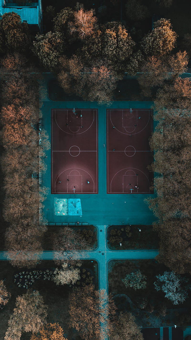 Basketball court, Kristaps, HD phone wallpaper