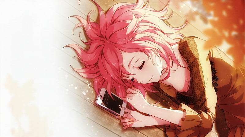 Dreaming of you cute pretty sleep girl cell phone anime smart phone  HD wallpaper  Peakpx