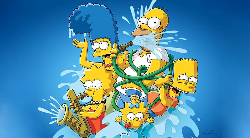 The Simpsons Funny Family Ultra, Cartoons, The Simpsons, Family, Funny, Simpsons, Satire, animated, sitcom, AmericanLife, HD wallpaper