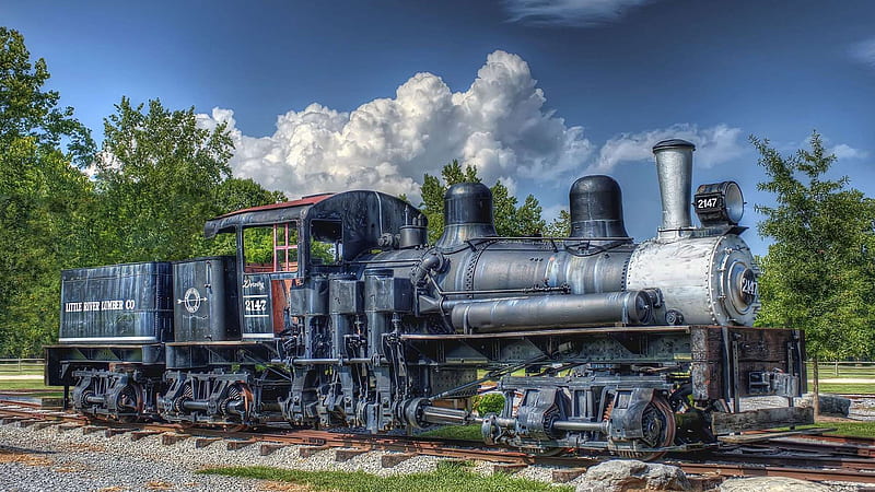 old steam engine r, train engine, r, steam, old, HD wallpaper