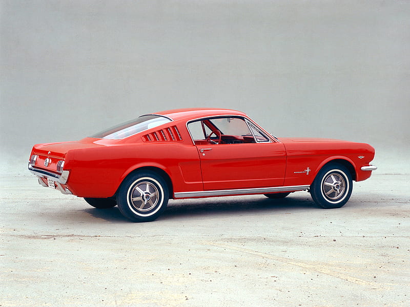 1965 Ford Mustang Fastback, 1st Gen, Coupe, V6, car, HD wallpaper