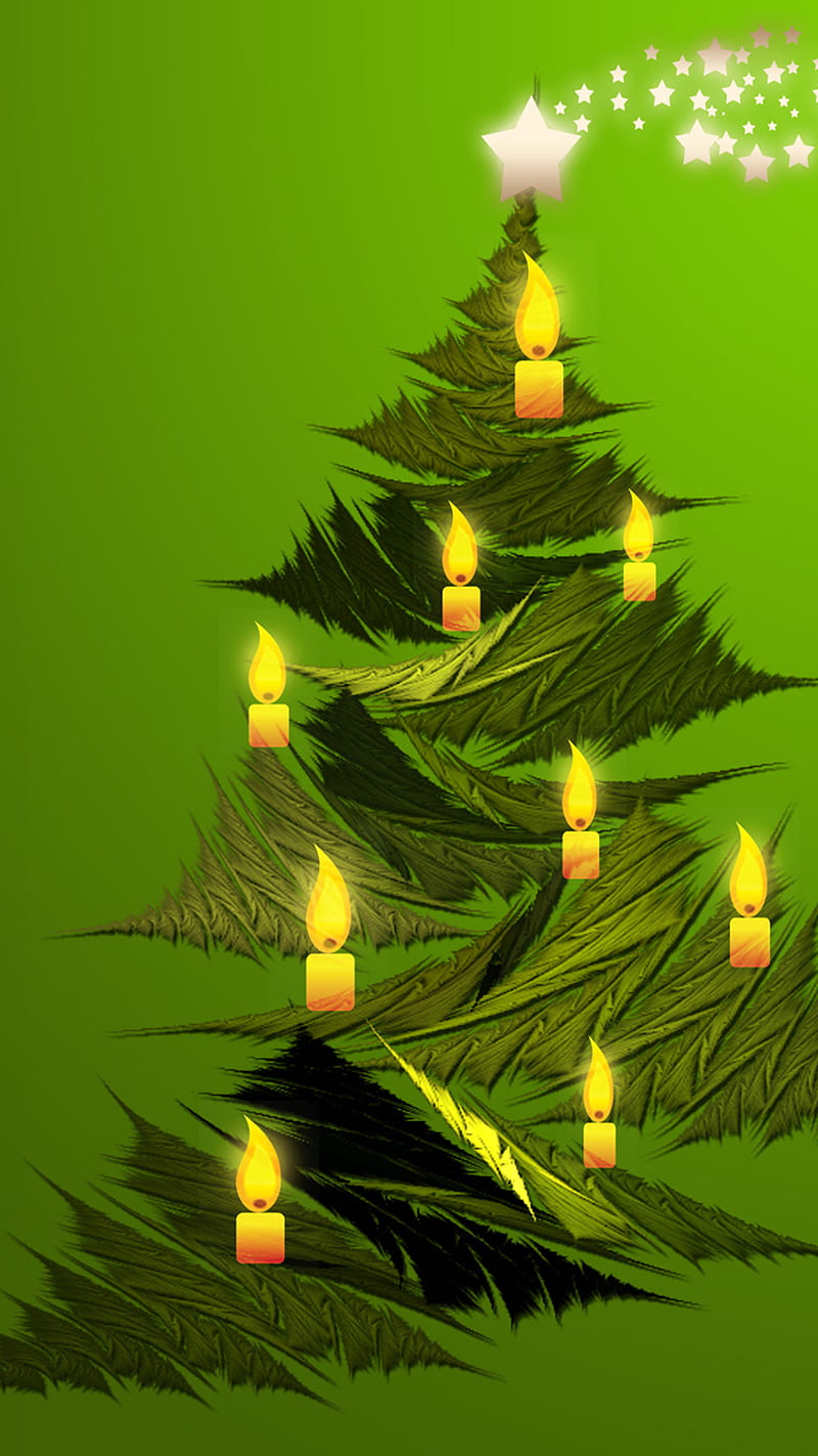 Christmas Tree, abstract, festive, holidays, HD phone wallpaper