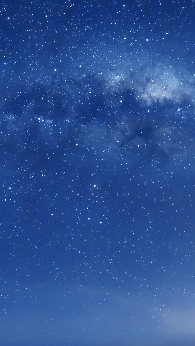 Starry Sky, background, blue, nature, stars, HD phone wallpaper