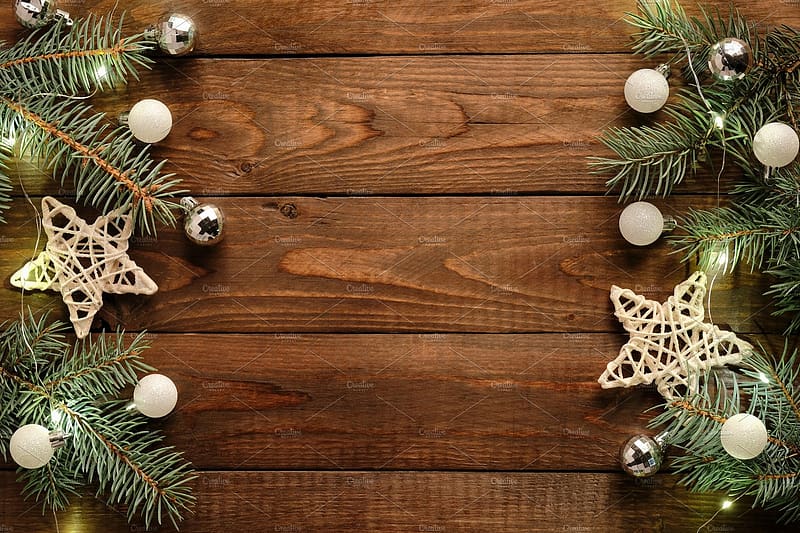 Wooden christmas background featuring christmas, wood, and holiday. Holiday Stock Creative Market, HD wallpaper