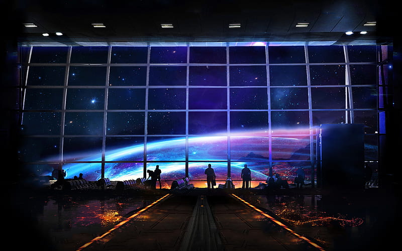 Space View, space, digital-universe, HD wallpaper