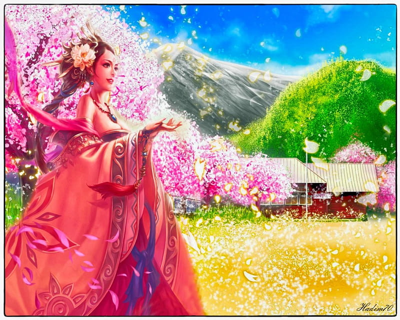 720p Free Download Sakura Hime Pretty Sakura Japanese Cg Game Japan Fantasy Girl