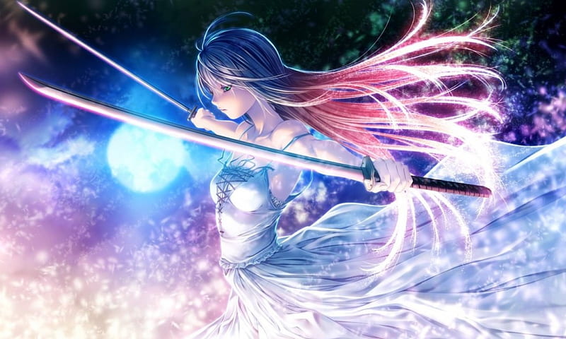 78 Anime Girl Warrior Wallpaper Hd Pictures Myweb 