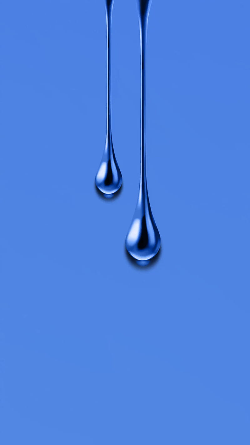 Abstract, art, background, beauty, blue, drops, s7, water, HD phone wallpaper