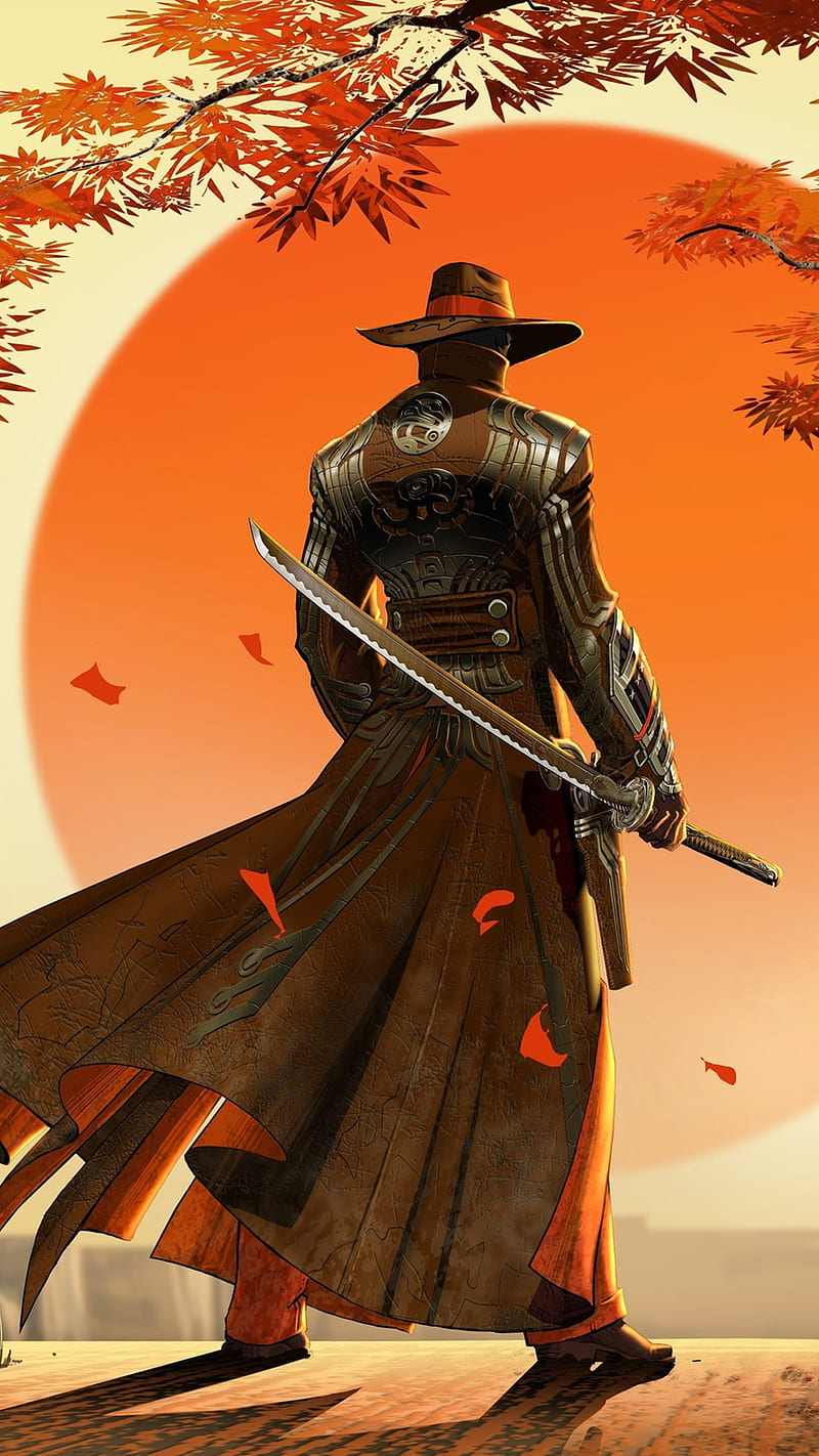 Samurai cowboy, HD phone wallpaper | Peakpx