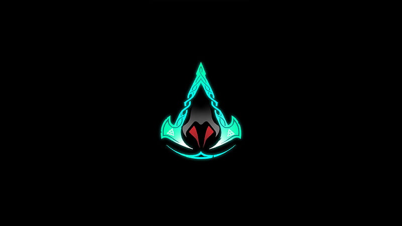 Logo Assassins Creed Valhalla, HD wallpaper