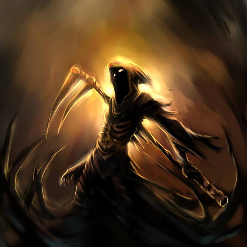 Grim Reaper, death, anime, darkness, dark, HD wallpaper