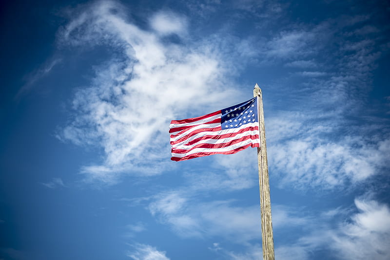 U.S America flag, HD wallpaper