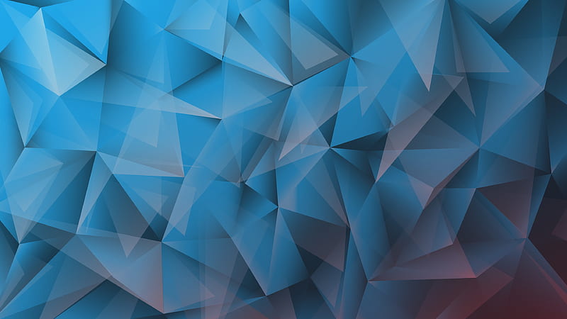 Abstract, Geometry, Blue, Digital Art, HD wallpaper
