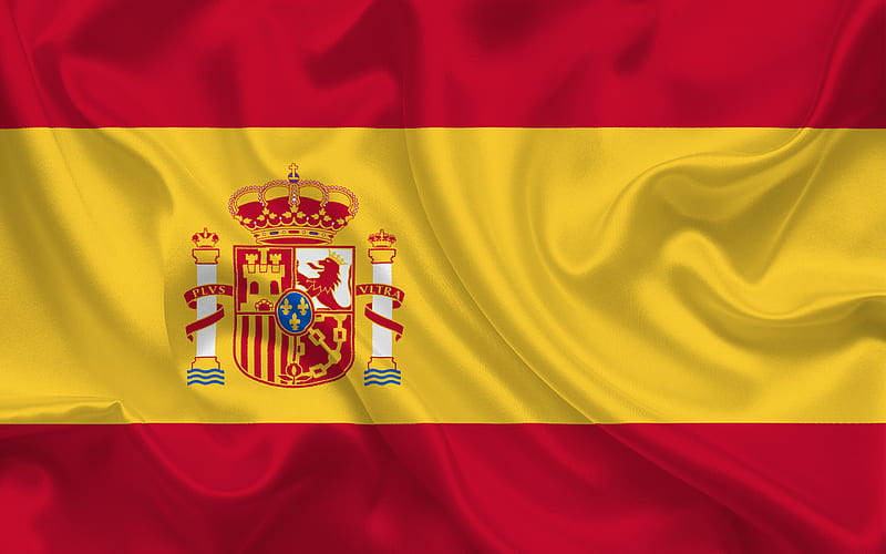 Spanish flag, Spain, Europe, silk, flag of Spain, HD wallpaper