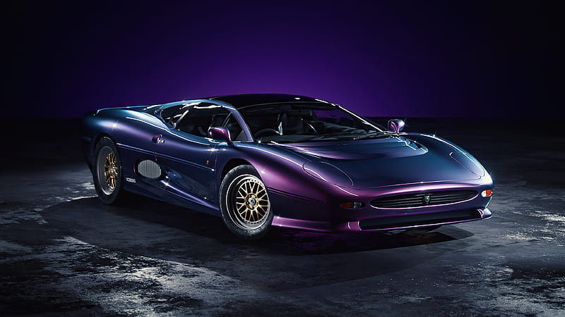 Jaguar XJ220 Purple , jaguar, carros, behance, artist, artwork, digital-art, HD wallpaper