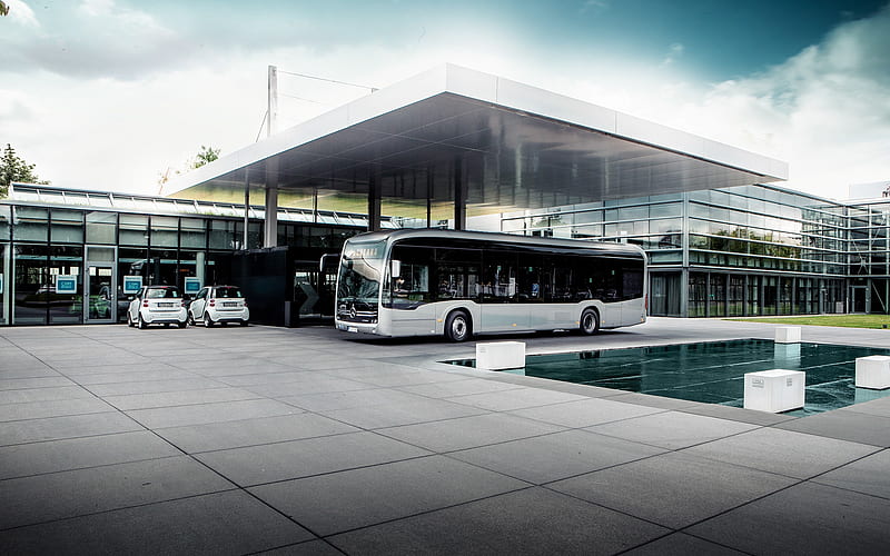 2020, Mercedes-Benz eCitaro, electric city transport, Electric Bus, passenger bus, Mercedes, HD wallpaper
