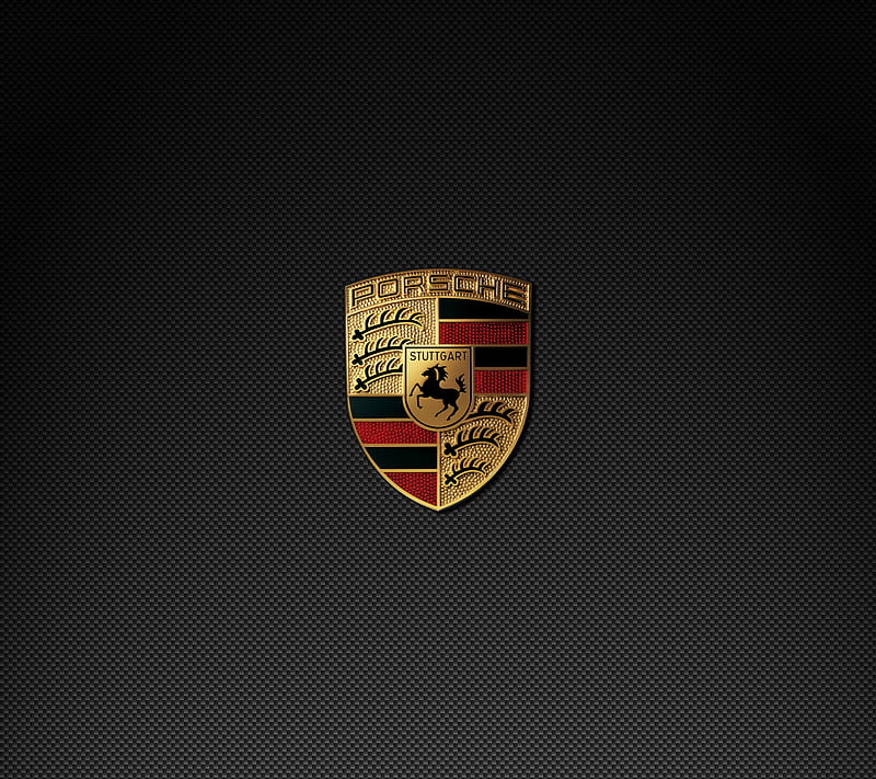 Porsche, car, carbon, emblem, fiber, logo, HD wallpaper