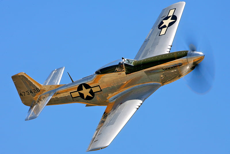 P51 Mustang, north, world, guerra, ww2, american, mustang, airplane, plane, antique, wwii, p51, p-51, classic, HD wallpaper
