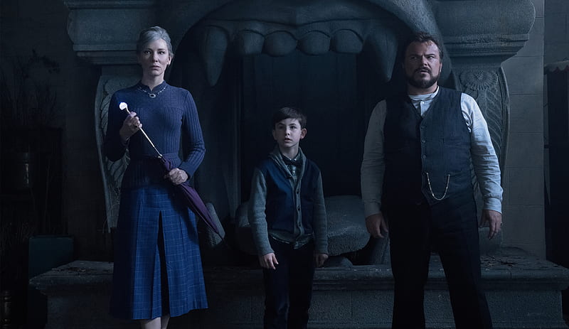 Movie, The House with a Clock in its Walls, Cate Blanchett , Florence Zimmerman , Jack Black , Jonathan Barnavelt , Lewis Barnavelt , Owen Vaccaro, HD wallpaper