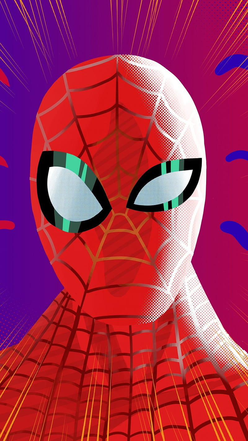 Spiderman, cartoons, marvel, mile morales, multiuniverse, spider, HD phone wallpaper