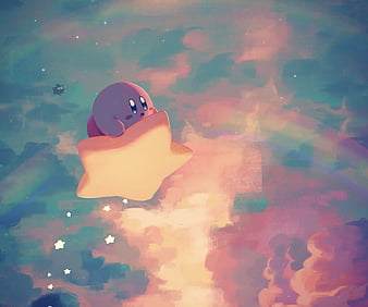 Kirby, water, HD phone wallpaper