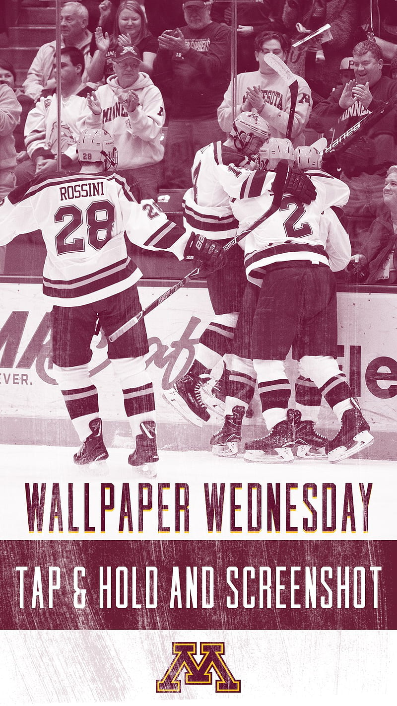 Minnesota Men's Hockey - Does your phone's background need a little more #Gophers? Check out our Instagram and Facebook stories every Wednesday for a fresh batch of #PrideOnIce , showing great, Minnesota Sports, HD phone wallpaper