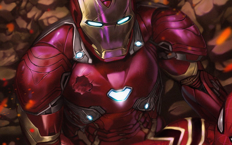 Iron Man, superheroes, Anthony Stark, IronMan, art, Marvel Comics, HD wallpaper