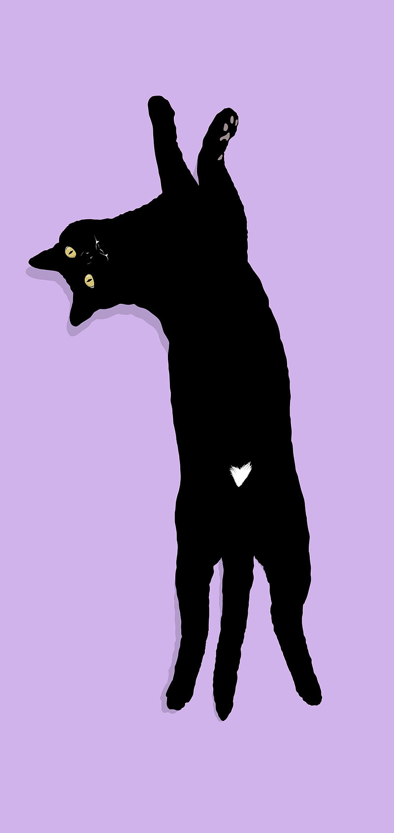 Black Cat, art, cats, cute, drawing, love, pet, pets, HD phone ...