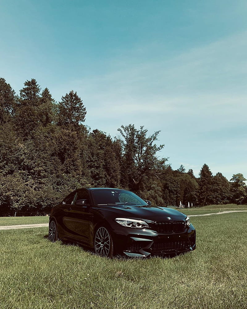 BMW M2 Competition, auto, black, bmw, car, competition, coupe, f87, m2, tuning, vehicle, HD phone wallpaper