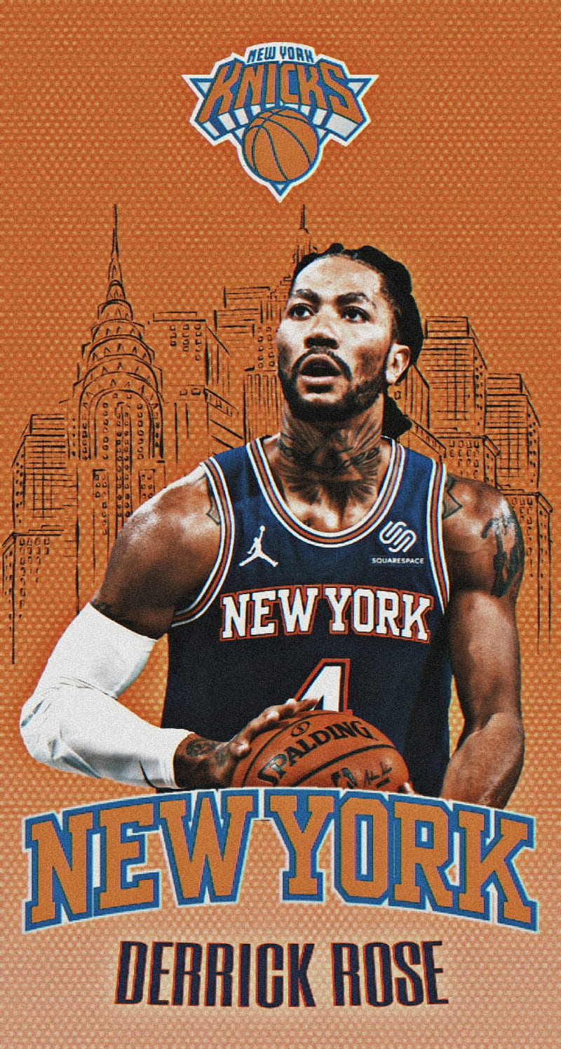 Derrick Rose, knicks, basketball, d rose, mvp, nba, new york, new york knicks, HD phone wallpaper