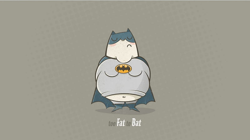 Fat Batman, HD wallpaper