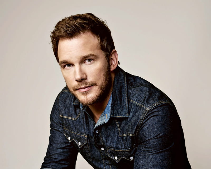 Chris Pratt, black, man, actor, HD wallpaper