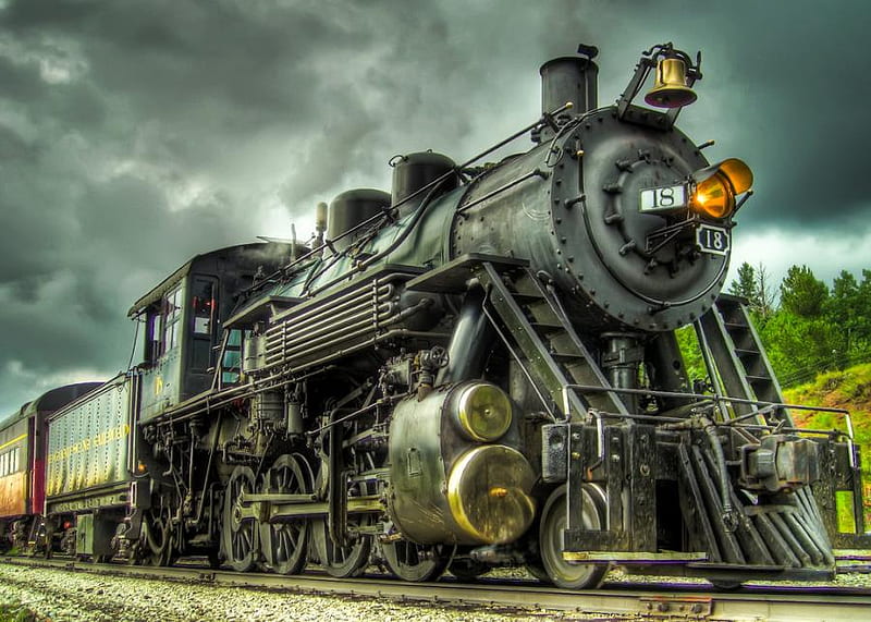 TRAIN 18, steam engine, locomotive, train, railraod, HD wallpaper