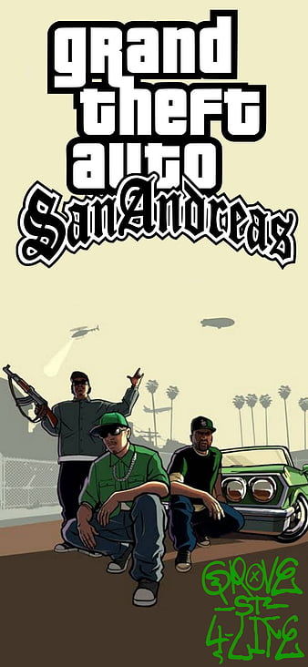 I made Grand Theft Auto: San Andreas wallpaper for phones. It's