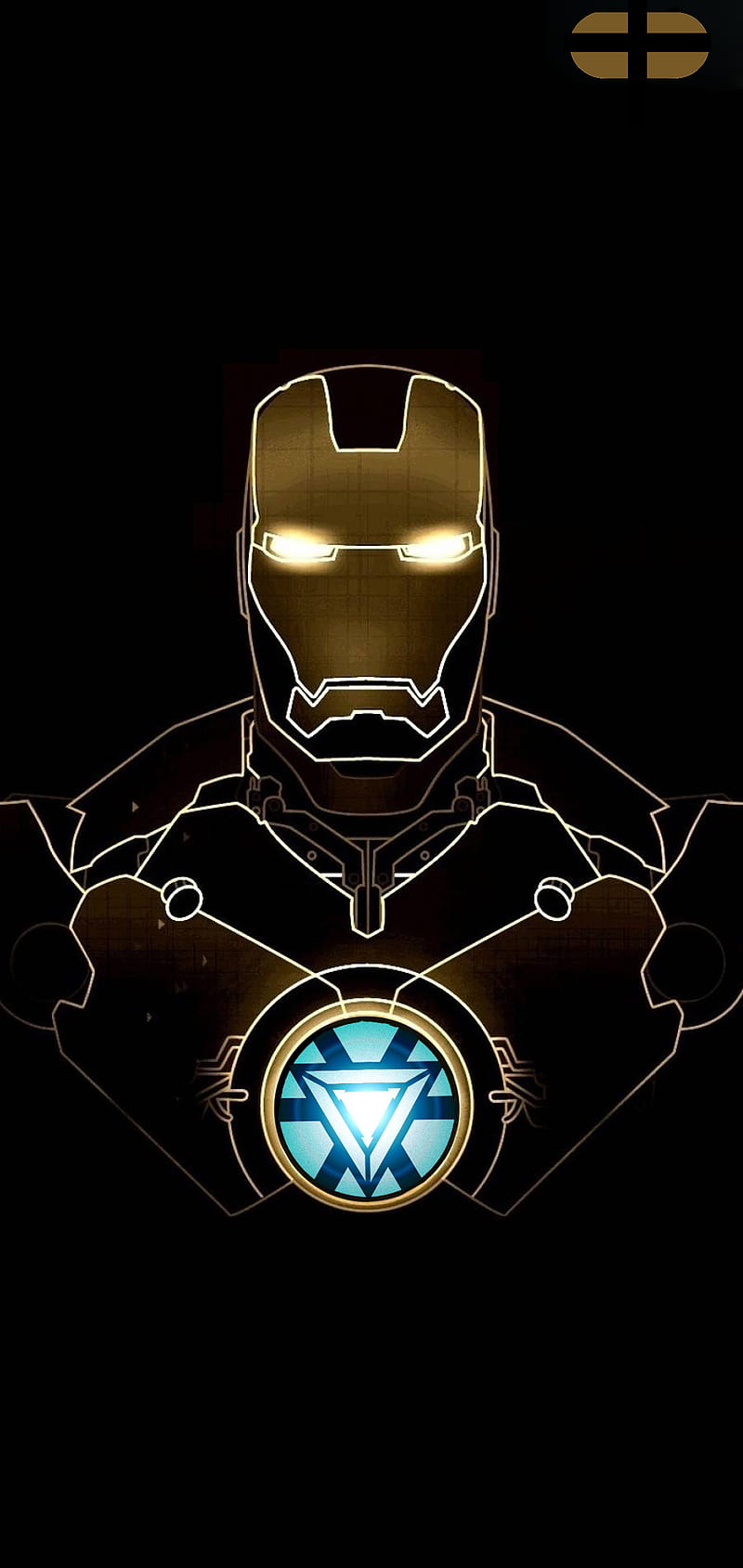 Gold IronMan s10, iron man, marvel, HD phone wallpaper