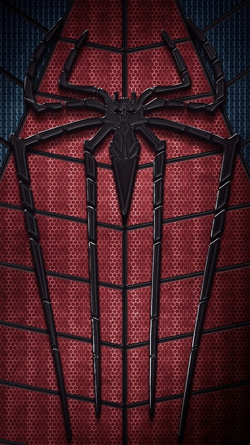 Spiderman, man, spider, marvel, black, logo, HD phone wallpaper