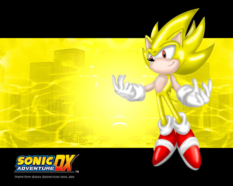 Super Sonic's adventure, sonic games, super sonic, sonic, of sonic, HD wallpaper