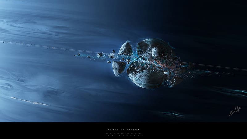 Space, Planet, Sci Fi, Artistic, Asteroid, HD wallpaper