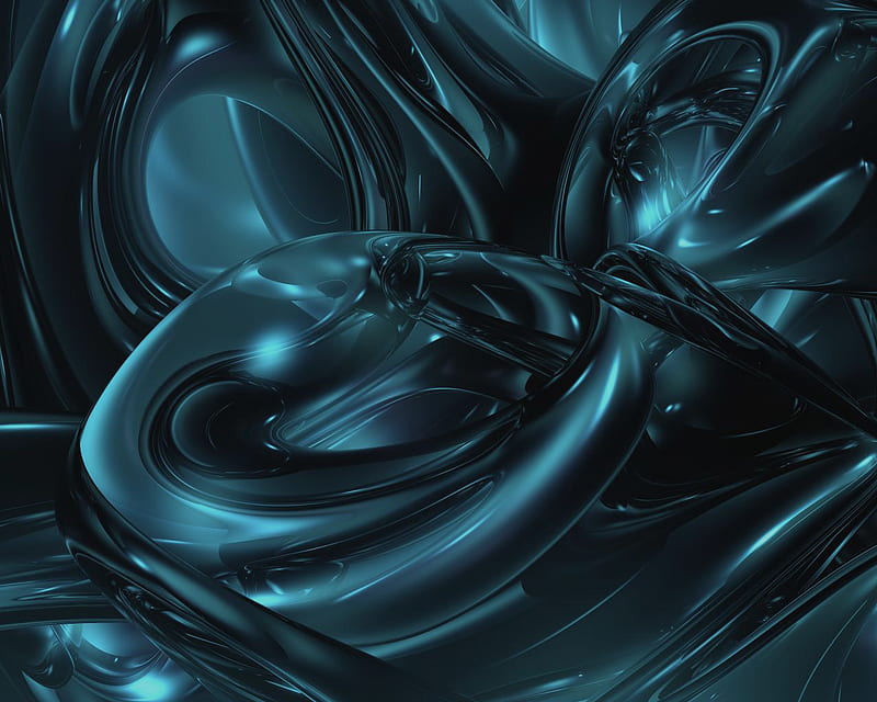 Aqua's Liquid, aquas, liquid, 3d and cg, black, abstract, teal, HD ...