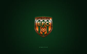 Deportivo Cali, Colombian football club, green logo, green carbon fiber  background, HD wallpaper