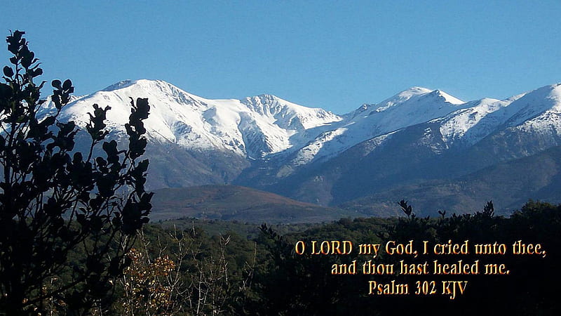 O Lord My God, I Cried Unto Thee And Thou Hast Healed Me Bible Verse, HD wallpaper