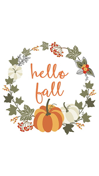 Free Vector  Flat hello fall background for autumn